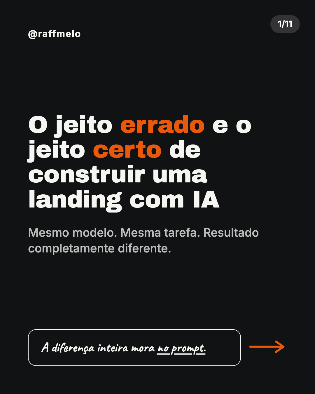Template de prompt — landing page com IA