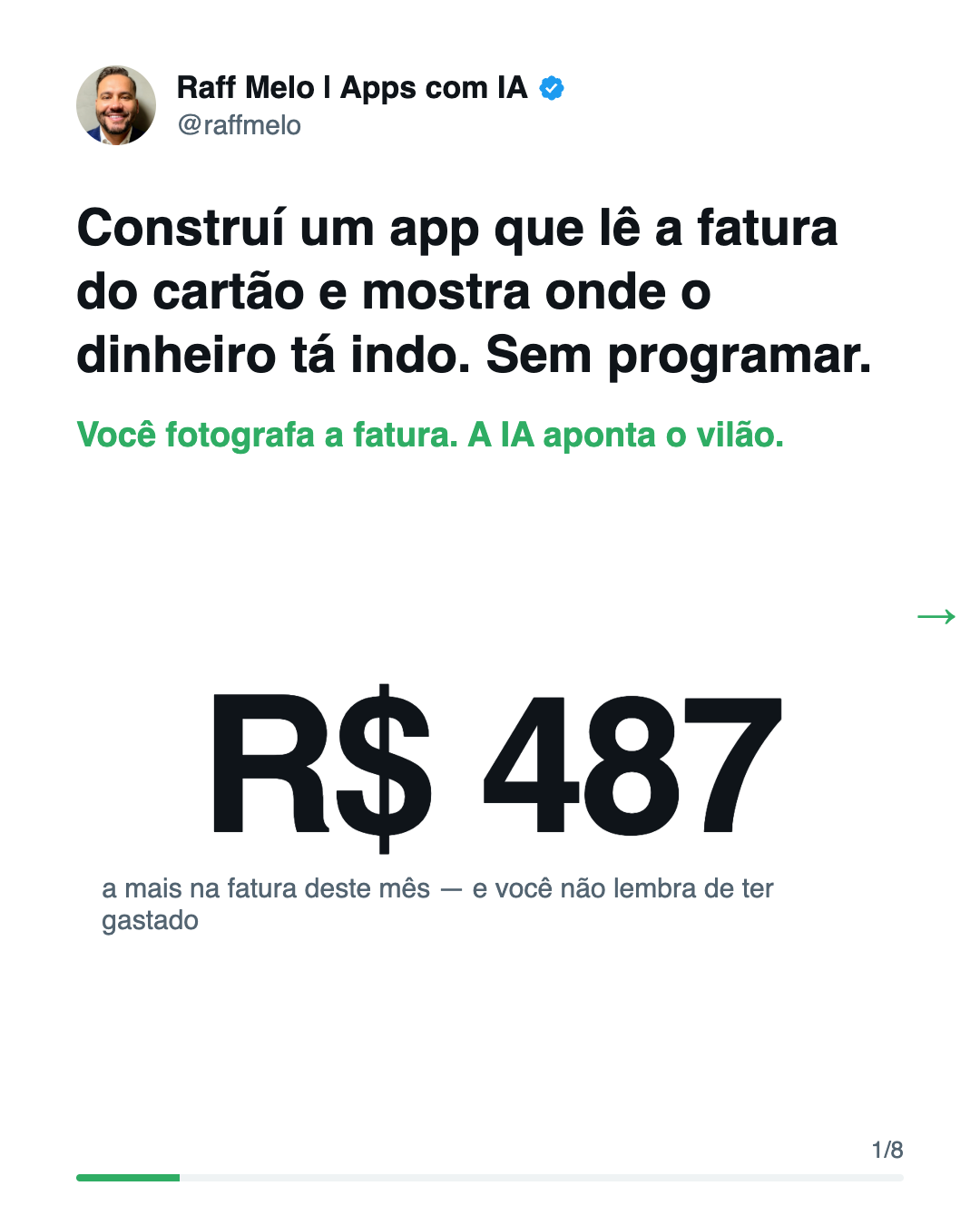 Leitor de Fatura do Cartão